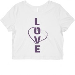 Ladies Slim Fit Crop Top Tee