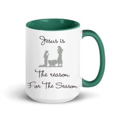 15oz Ceramic Mug with Color Inside