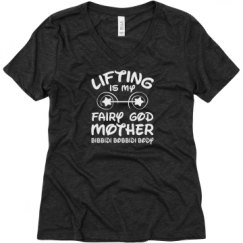 Ladies Relaxed Fit Super Soft Triblend V-Neck Tee