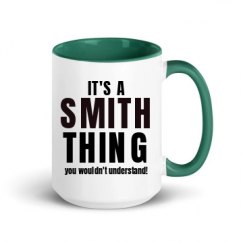 15oz Ceramic Mug with Color Inside