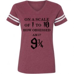 Ladies Relaxed Fit Vintage Sports Tee