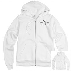 Light Colored Hoodie w/ dark Logo