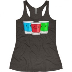 Ladies Slim Fit Super Soft Racerback Triblend Tank