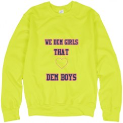Unisex Neon Crewneck Sweatshirt