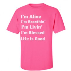 Unisex Ultra Cotton Safety Neon Crewneck Tee