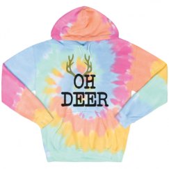 Unisex Tie-Dye Fleece Hoodie