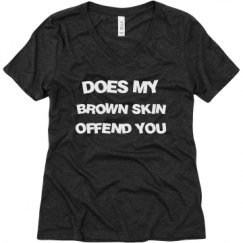 Ladies Relaxed Fit Super Soft Triblend V-Neck Tee