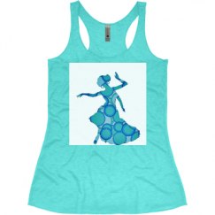 Ladies Slim Fit Super Soft Racerback Triblend Tank