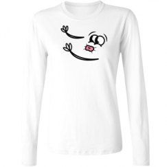 Ladies Relaxed Fit Basic Long Sleeve Tee