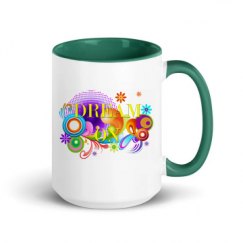15oz Ceramic Mug with Color Inside