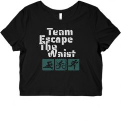 Ladies Slim Fit Crop Top Tee