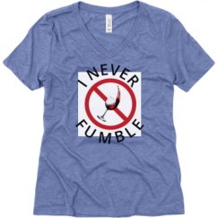 Ladies Relaxed Fit Super Soft Triblend V-Neck Tee