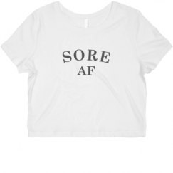 Ladies Slim Fit Crop Top Tee