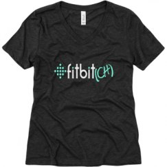 Ladies Relaxed Fit Super Soft Triblend V-Neck Tee