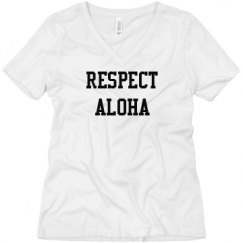 Ladies Relaxed Fit V-Neck Tee