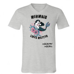 Unisex V-Neck Jersey Tee