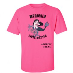 Unisex Ultra Cotton Safety Neon Crewneck Tee