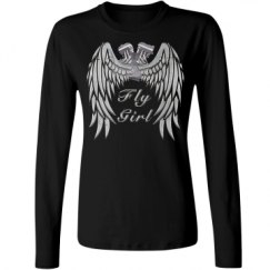 Ladies Relaxed Fit Basic Long Sleeve Tee