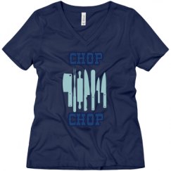Ladies Relaxed Fit V-Neck Tee