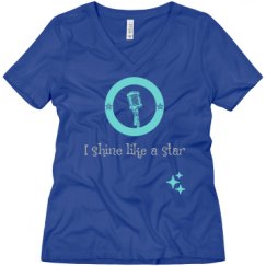 Ladies Relaxed Fit V-Neck Tee