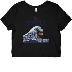 Ladies Slim Fit Crop Top Tee