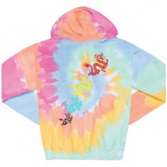 Unisex Tie-Dye Fleece Hoodie
