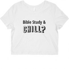 Ladies Slim Fit Crop Top Tee