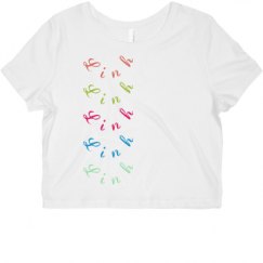 Ladies Slim Fit Crop Top Tee