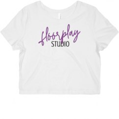 Ladies Slim Fit Crop Top Tee