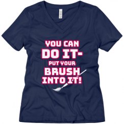 Ladies Relaxed Fit V-Neck Tee