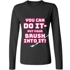 Ladies Relaxed Fit Basic Long Sleeve Tee