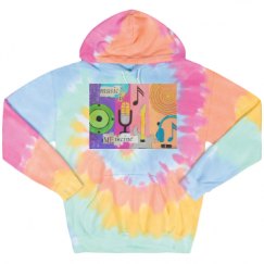 Unisex Tie-Dye Fleece Hoodie
