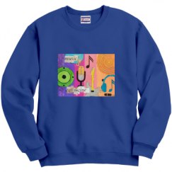 Unisex Film and Foil Crewneck Sweatshirt