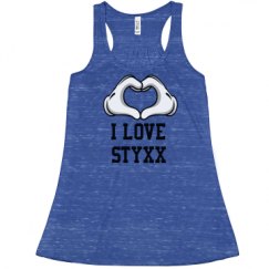 Ladies Flowy Racerback Tank