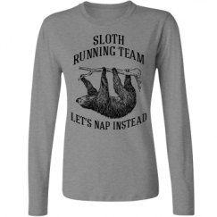 Ladies Relaxed Fit Basic Long Sleeve Tee