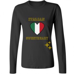 Ladies Relaxed Fit Basic Long Sleeve Tee