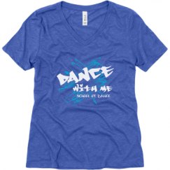 Ladies Relaxed Fit Super Soft Triblend V-Neck Tee