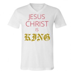 Unisex V-Neck Jersey Tee