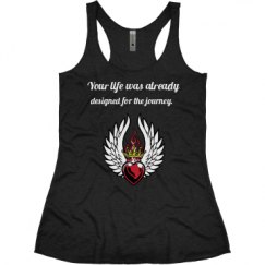 Ladies Slim Fit Super Soft Racerback Triblend Tank
