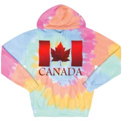 Unisex Tie-Dye Fleece Hoodie
