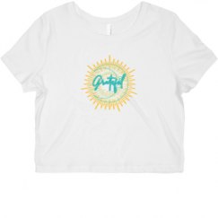 Ladies Slim Fit Crop Top Tee