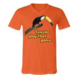 Unisex V-Neck Jersey Tee