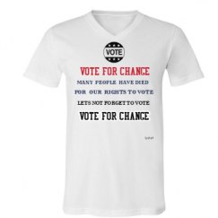 Unisex V-Neck Jersey Tee