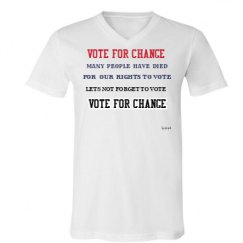 Unisex V-Neck Jersey Tee