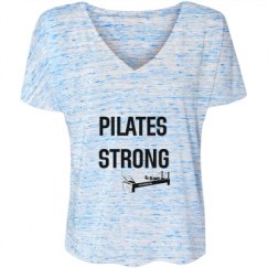 Ladies Flowy Slouchy V-Neck Tee