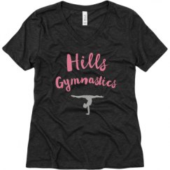 Ladies Relaxed Fit Super Soft Triblend V-Neck Tee