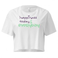 Ladies Festival Cali Crop Top Tee