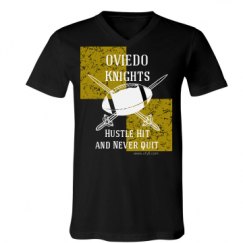 Unisex V-Neck Jersey Tee