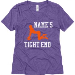 Ladies Relaxed Fit Super Soft Triblend V-Neck Tee