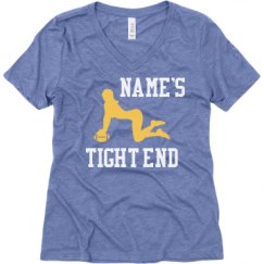 Ladies Relaxed Fit Super Soft Triblend V-Neck Tee